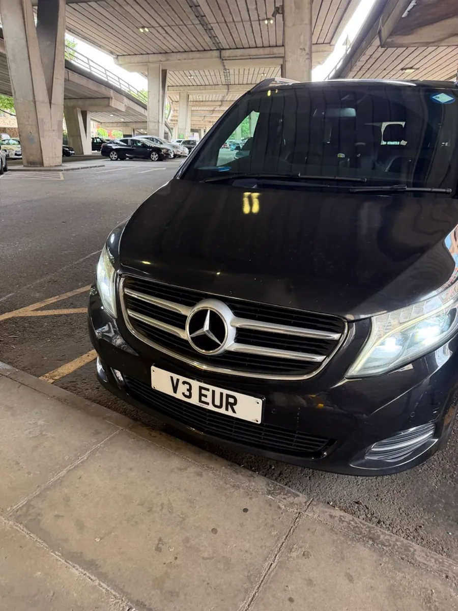 Completed windscreen work on a Mercedes van